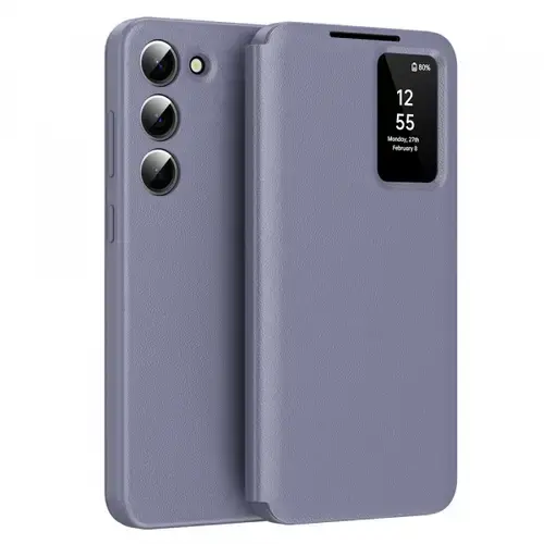 Husa pentru Samsung Galaxy S23 S911, Techsuit, SmartView, Mov