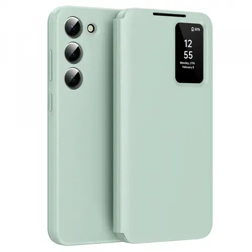 Husa pentru Samsung Galaxy S23 S911, Techsuit, SmartView, Verde
