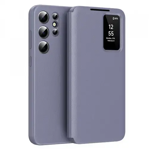 Husa pentru Samsung Galaxy S23 Ultra S918 Techsuit SmartView (Mov)