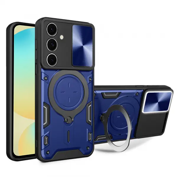 Husa pentru Samsung Galaxy S24 FE S721, Techsuit, CamGuard Pro, Albastra