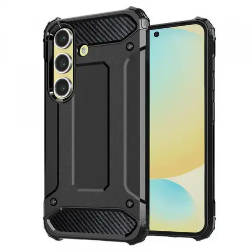 Husa pentru Samsung Galaxy S24 FE S721 Techsuit Hybrid Armor (Negru)