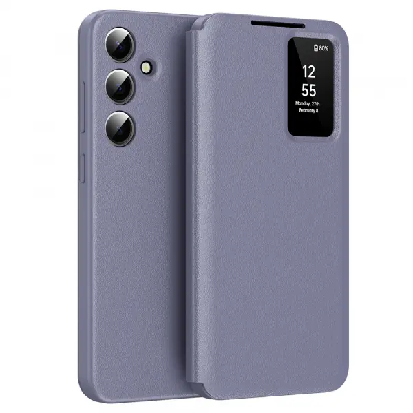 Husa pentru Samsung Galaxy S24 FE S721, Techsuit, SmartView, Mov