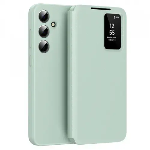 Husa pentru Samsung Galaxy S24 FE S721 Techsuit SmartView (Verde)