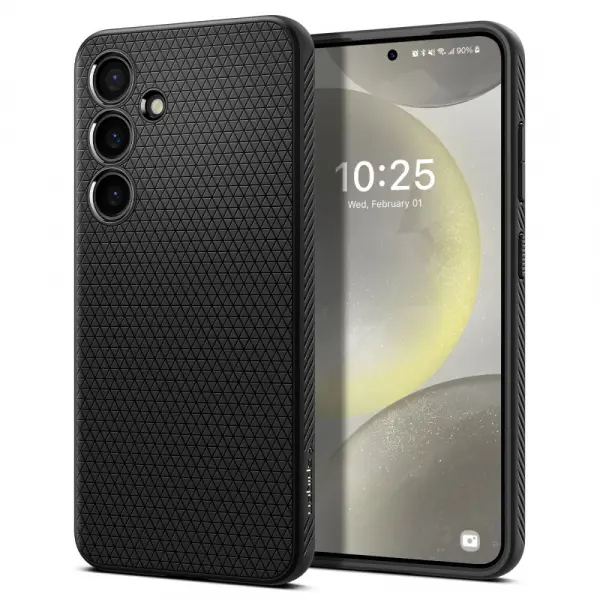 Husa pentru Samsung Galaxy S24 S921, Spigen, Liquid Air, Neagra ACS07347