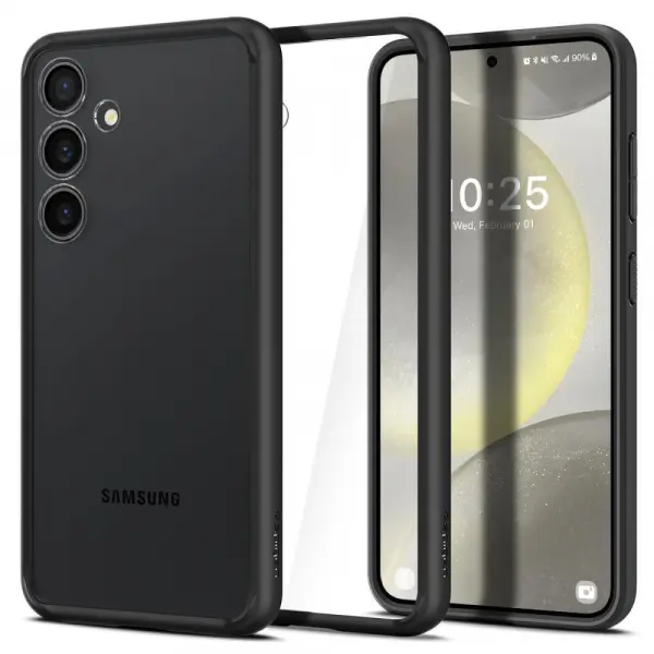 Husa pentru Samsung Galaxy S24 S921, Spigen, Ultra Hybrid, Neagra Mata ACS07352