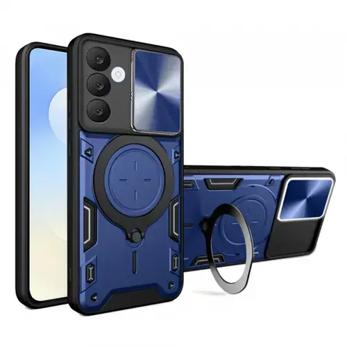 Husa pentru Samsung Galaxy S25 FE, Techsuit, CamGuard Pro, Albastra
