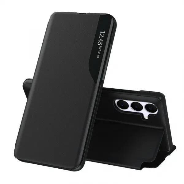 Husa pentru Samsung Galaxy S25 FE, Techsuit, eFold, Neagra