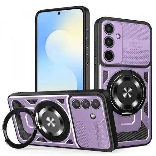 Husa pentru Samsung Galaxy S25 FE, Techsuit, RuggedCam, Mov