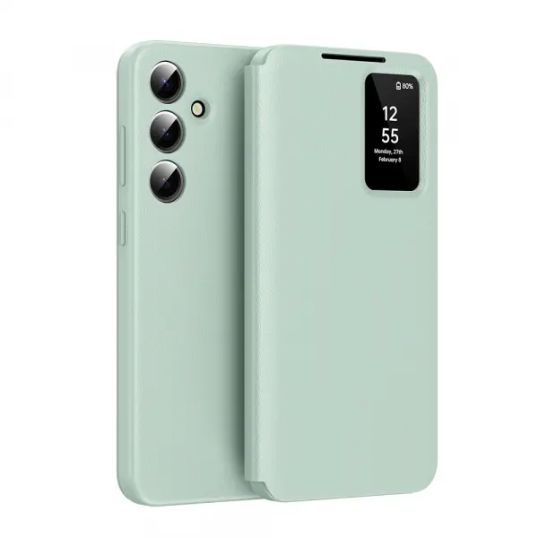 Husa pentru Samsung Galaxy S25 FE, Techsuit, SmartView, Verde
