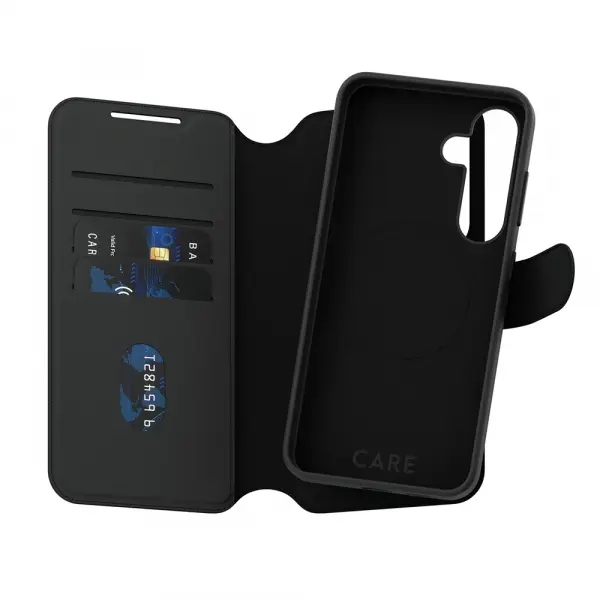Husa pentru Samsung Galaxy S25 S931, PanzerGlass, Care Feature Tango Two-in-One, Neagra
