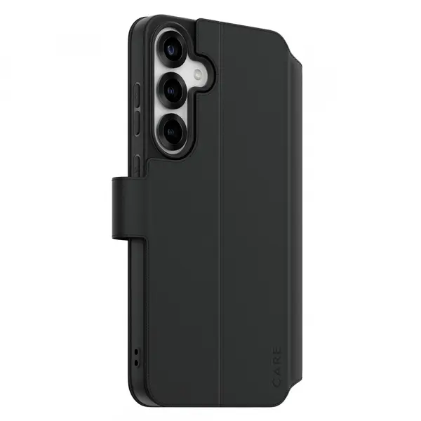 Husa pentru Samsung Galaxy S25+ S936, PanzerGlass, Care Feature Kickstand Wallet, Neagra