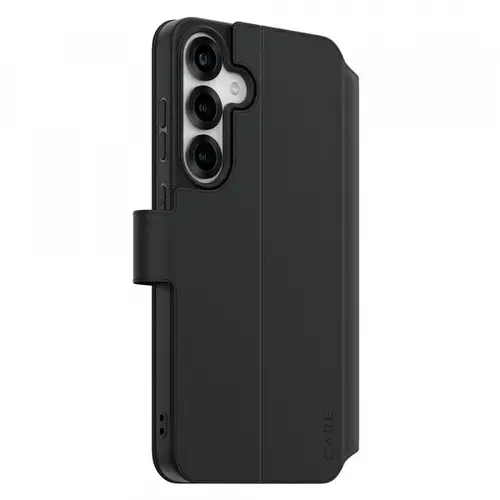 Husa pentru Samsung Galaxy S25+ S936, PanzerGlass, Care Feature Kickstand Wallet, Neagra