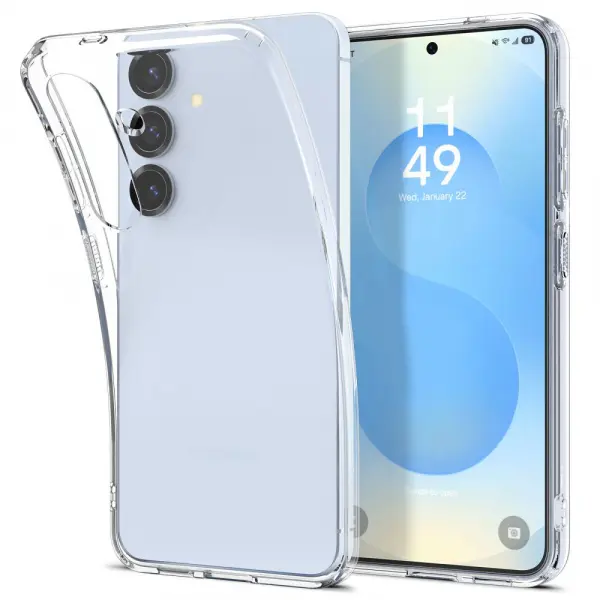 Husa pentru Samsung Galaxy S25+ S936, Spigen, Liquid Crystal, Transparenta