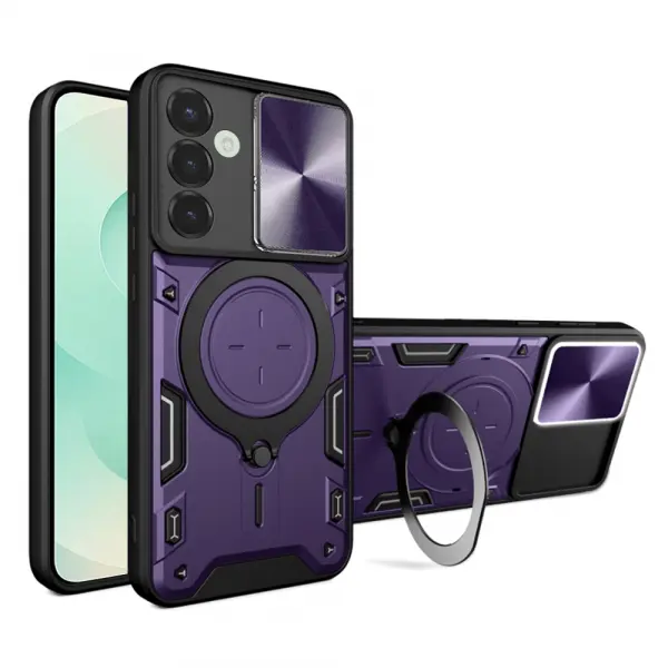 Husa pentru Samsung Galaxy S25+ S936, Techsuit, CamGuard Pro, Mov