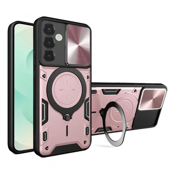Husa pentru Samsung Galaxy S25+ S936, Techsuit, CamGuard Pro, Roz Aurie