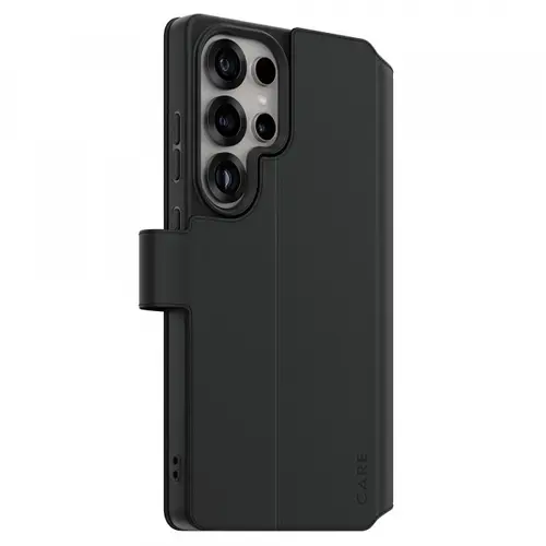 Husa pentru Samsung Galaxy S25 Ultra S938, PanzerGlass, Care Feature Kickstand Wallet, Neagra