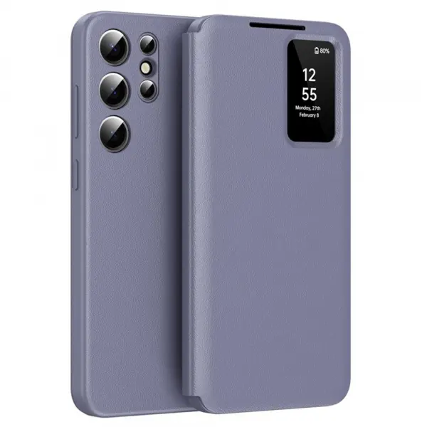 Husa pentru Samsung Galaxy S25 Ultra S938, Techsuit, SmartView, Mov