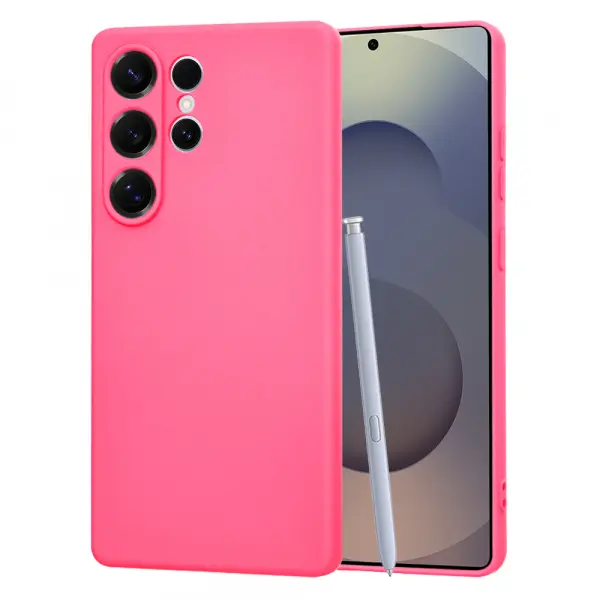 Husa pentru Samsung Galaxy S25 Ultra S938, Techsuit, SoftFlex, Roz Inchis