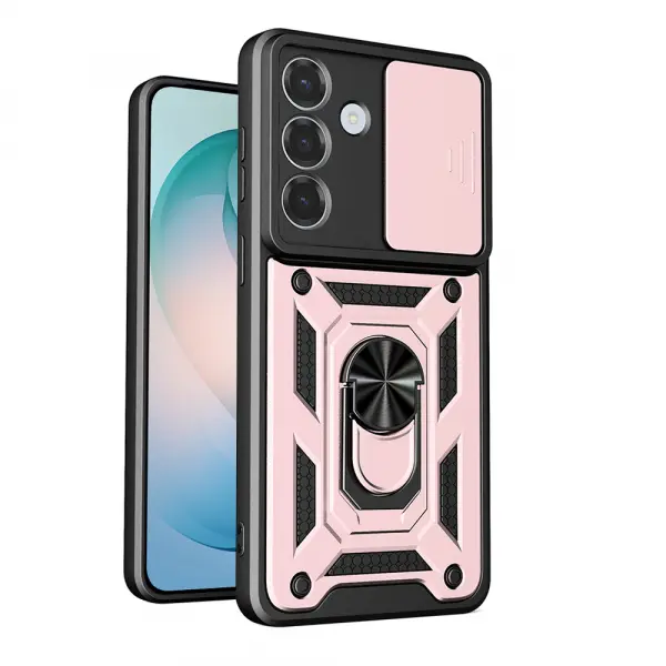 Husa pentru Samsung Galaxy S26 Plus S947, Techsuit, CamShield, Roz Aurie