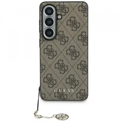 Husa pentru Samsung Galaxy S26 S942, Guess, 4G Classic Logo Charm (Maro)