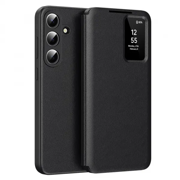 Husa pentru Samsung Galaxy S26 S942, Techsuit, SmartView, Neagra