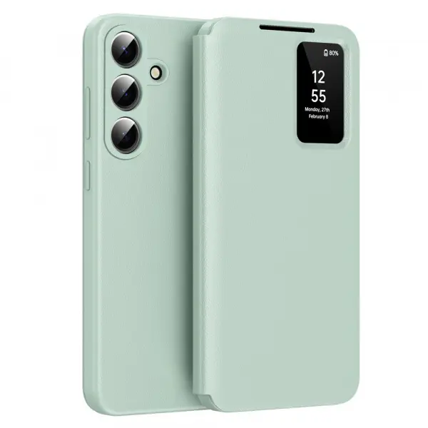 Husa pentru Samsung Galaxy S26 S942, Techsuit, SmartView, Verde