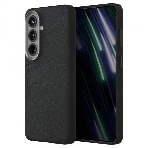 Husa pentru Samsung Galaxy S26 S942, UNIQ, Lyden Leatherette, Neagra