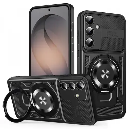 Husa pentru Samsung Galaxy S26, Techsuit, RuggedCam, Neagra