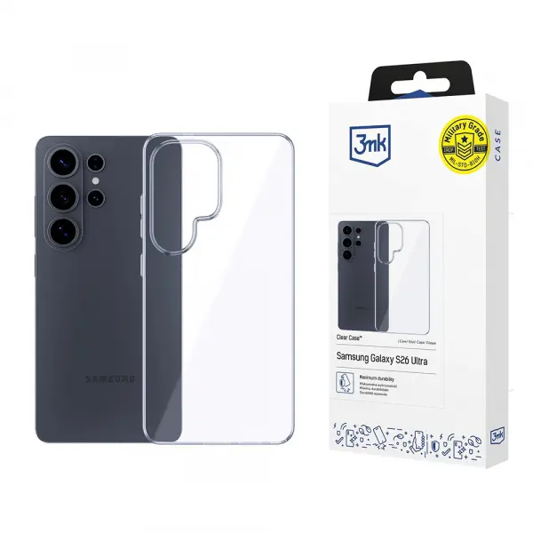 Husa pentru Samsung Galaxy S26 Ultra S948, 3MK, Clear, Transparenta