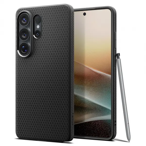Husa pentru Samsung Galaxy S26 Ultra S948, Spigen, Liquid Air, Neagra Mata ACS10670