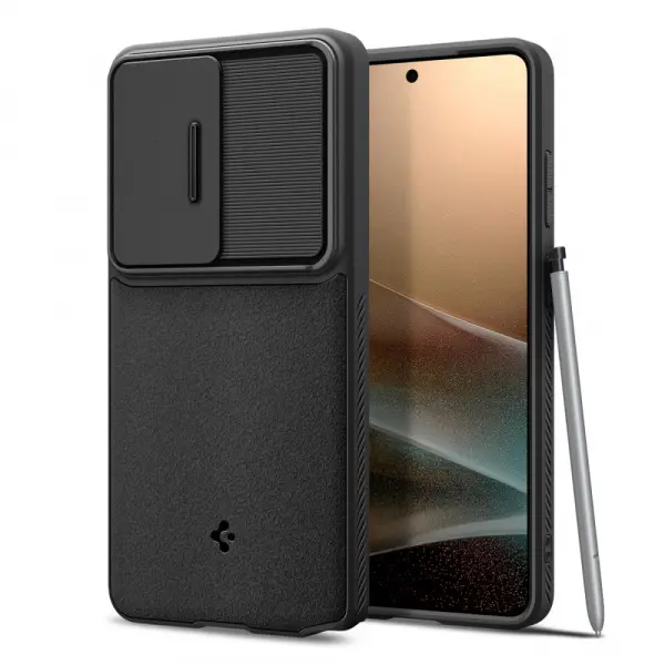 Husa pentru Samsung Galaxy S26 Ultra S948, Spigen, Optik Armor, Neagra ACS10687