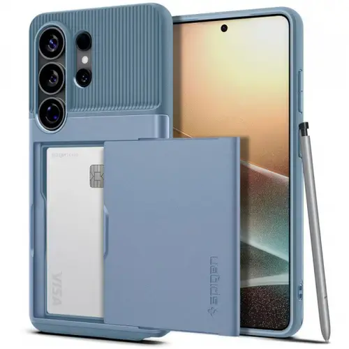 Husa pentru Samsung Galaxy S26 Ultra S948, Spigen, Slim Armor CS, Bleu