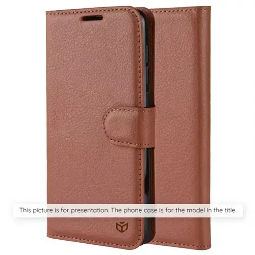 Husa pentru Samsung Galaxy S26 Ultra S948, Techsuit, Leather Folio, Maro
