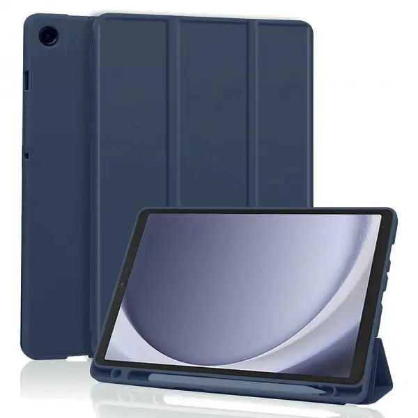 Husa pentru Samsung Galaxy Tab A11 / Tab A9, Techsuit, Flex Trifold, Bleumarin