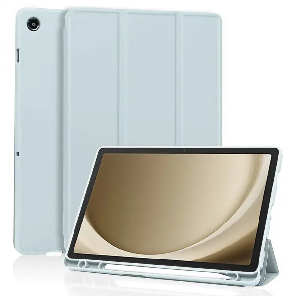 Husa pentru Samsung Galaxy Tab A9+, Techsuit, Flex Trifold, Bleu