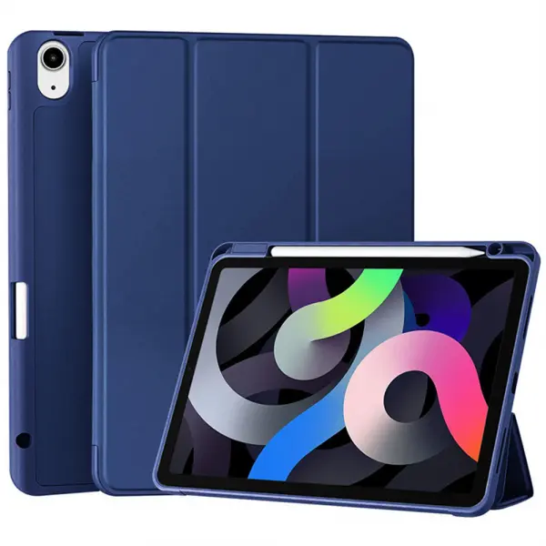 Husa pentru Samsung Galaxy Tab S11 Ultra, Techsuit, Flex Trifold, Albastra Inchis