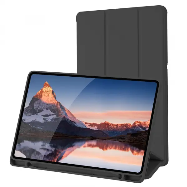 Husa pentru Samsung Galaxy Tab S6 Lite (2024) / Tab S6 Lite (2022) / Tab S6 Lite (2020), Techsuit, Flex Trifold, Neagra