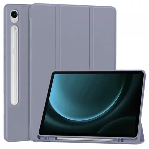 Husa pentru Samsung Galaxy Tab S9 FE / Tab S9 / Tab S10 FE, Techsuit, Flex Trifold (Mov)