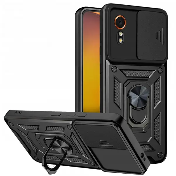 Husa pentru Samsung Galaxy Xcover7 G556, Techsuit, CamShield, Neagra