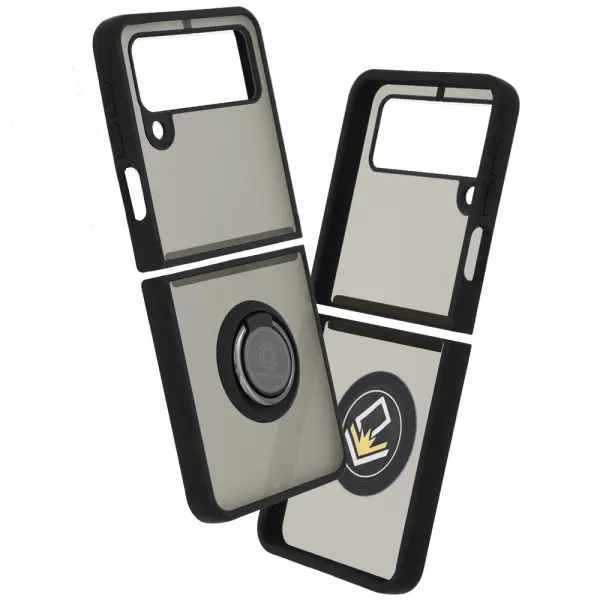 Husa pentru Samsung Galaxy Z Flip3 5G F711, Techsuit, Glinth, Neagra