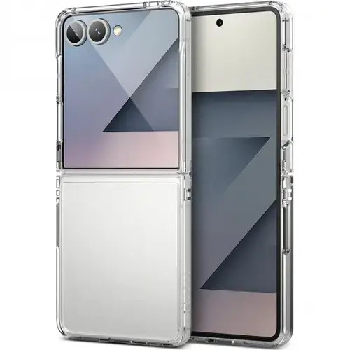 Husa pentru Samsung Galaxy Z Flip7 F766, Ringke, Fusion, Transparenta