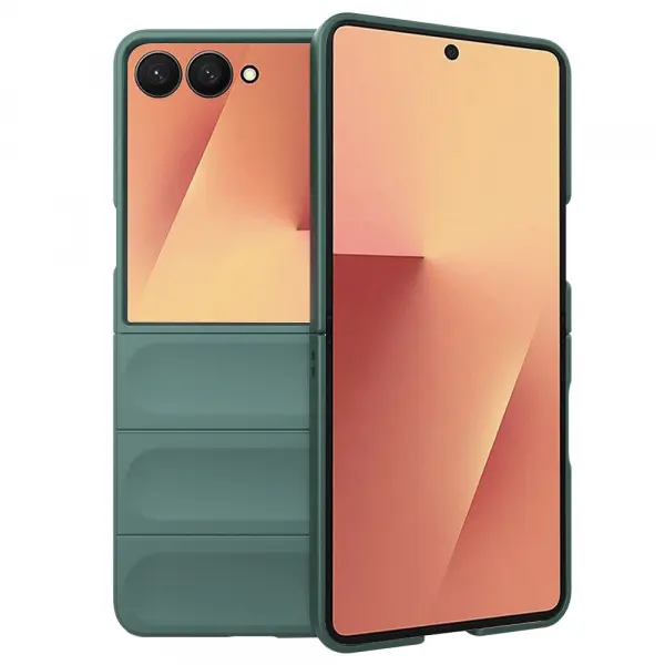 Husa pentru Samsung Galaxy Z Flip7 F766, Techsuit, Magic Shield, Verde