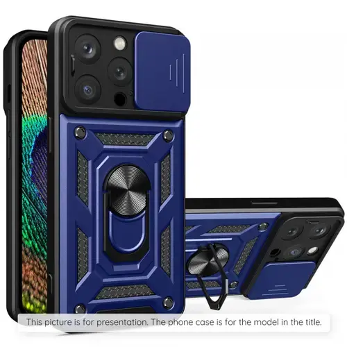 Husa pentru Samsung Galaxy Z Flip8 F776, Techsuit, CamShield, Albastru