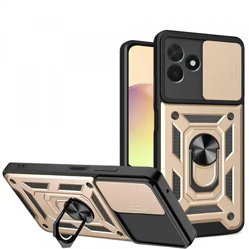 Husa pentru Samsung Galaxy Z Flip8 F776, Techsuit, CamShield, Auriu
