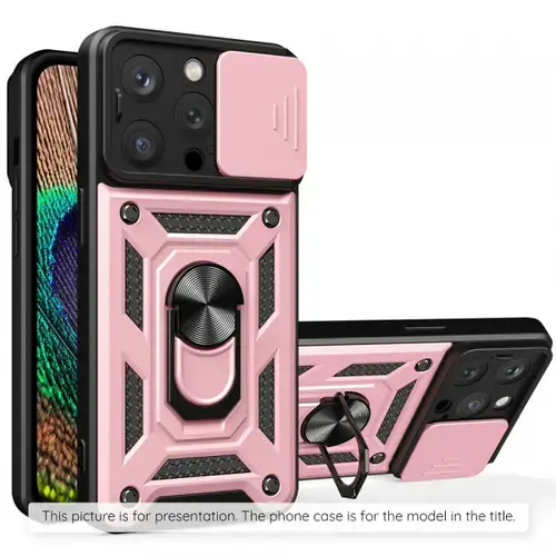 Husa pentru Samsung Galaxy Z Flip8 F776, Techsuit, CamShield, Roz/Auriu