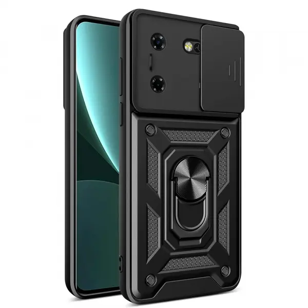 Husa pentru Tecno Pova 5 Pro, Techsuit, CamShield, Neagra