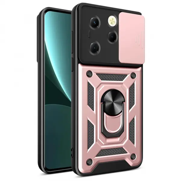 Husa pentru Tecno Spark 20 Pro / Infinix Hot 40 / Hot 40 Pro, Techsuit, CamShield, Roz
