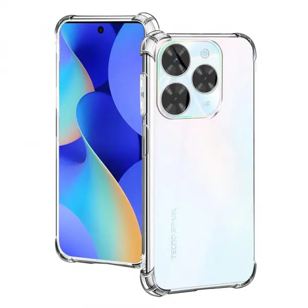 Husa pentru Tecno Spark 20 Pro, Techsuit, Shockproof Clear, Transparenta