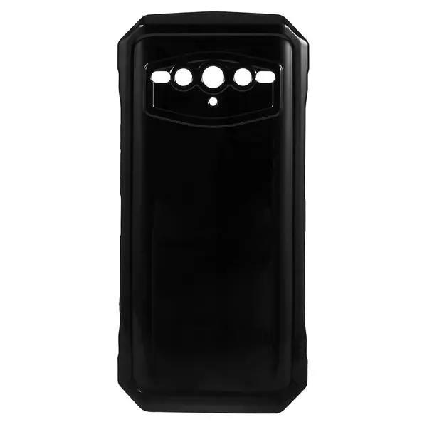 Husa pentru telefon Doogee V30, material TPU, flexibila, subtire, moale, rezistenta la socuri, anti-zgarieturi, neagra
