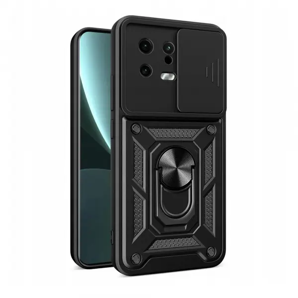 Husa pentru Xiaomi 13, Techsuit, CamShield, Neagra